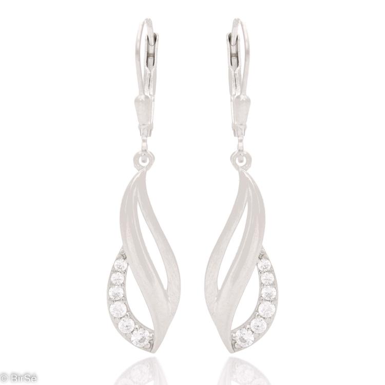 Silver Hanging Earrings - Charm 