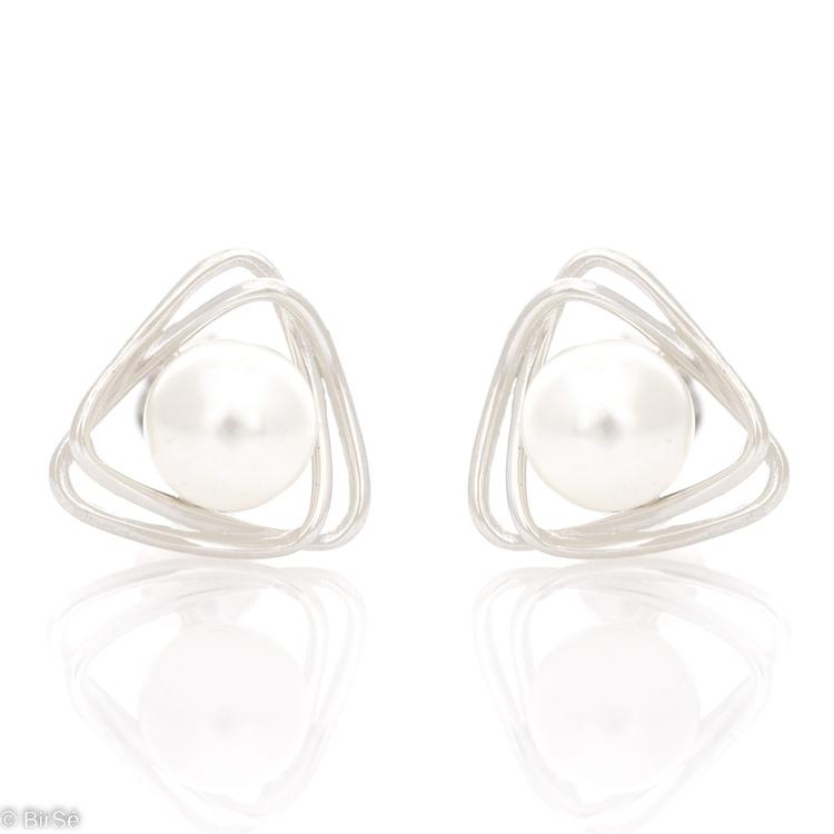 Silver earrings - Pearl