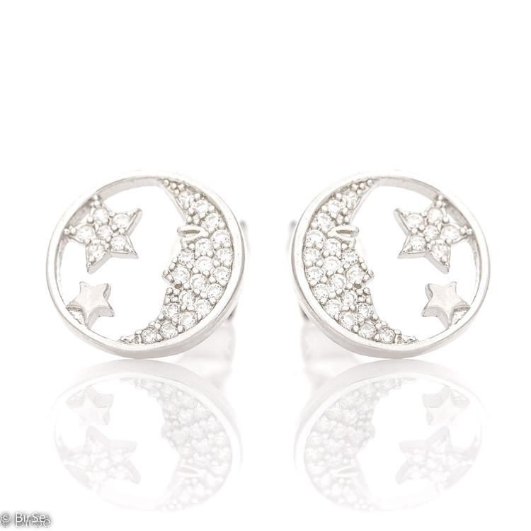 Silver earrings - Starry Sky