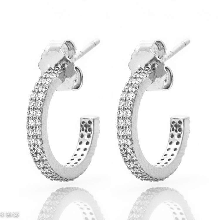 Silver earrings