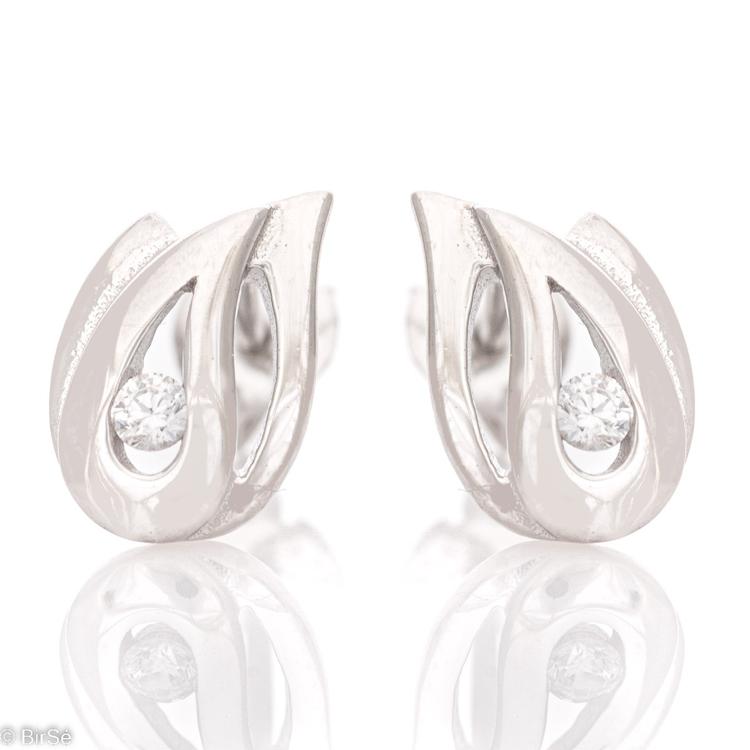 Silver earrings