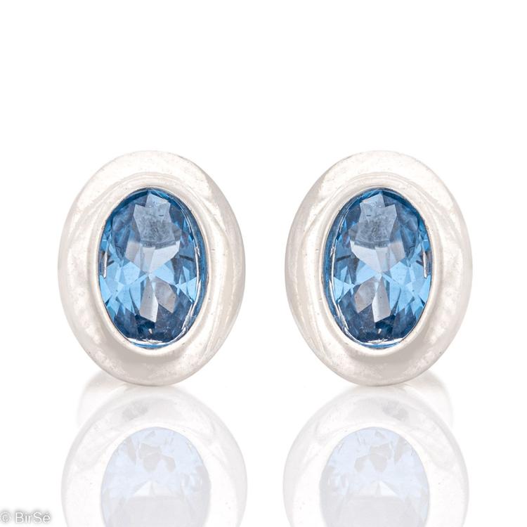 Silver earrings - Gentle Blue