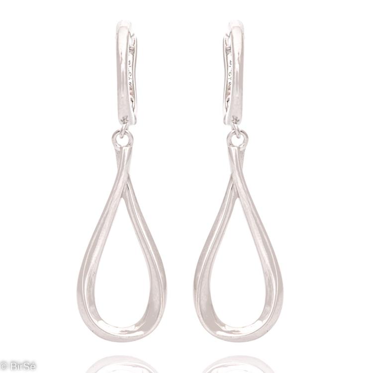 Silver Hanging Earrings - Drop