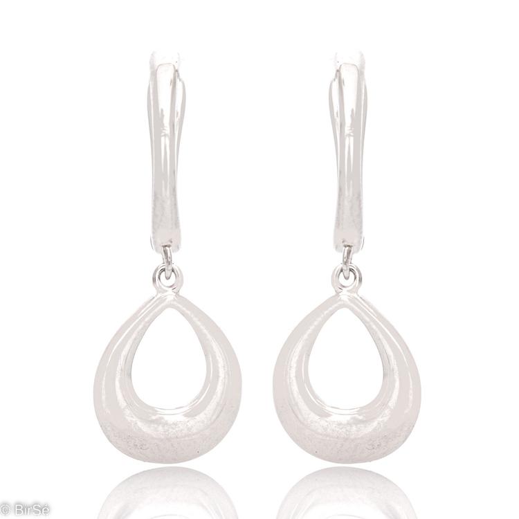 Silver Hanging Earrings - Drops