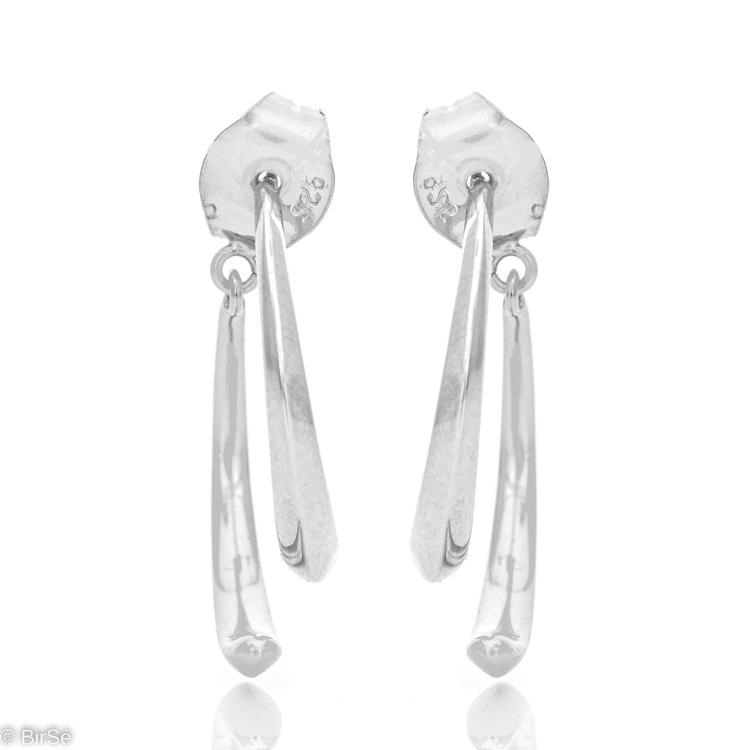 Silver earrings