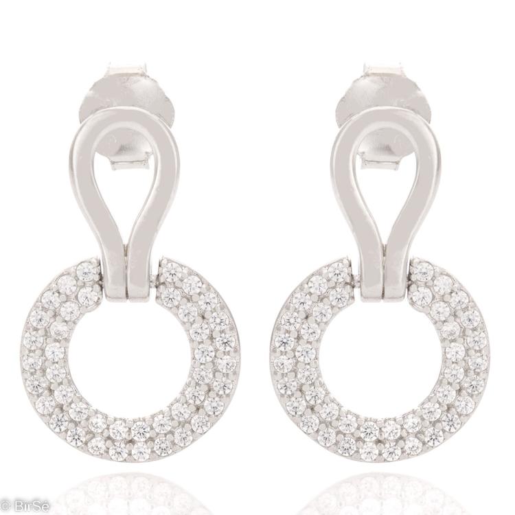 Silver earrings - Circle