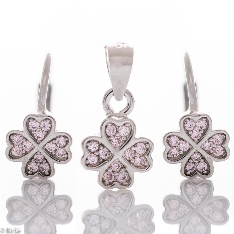 Silver set - Clovers