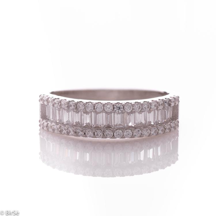 Silver Ring - Baguettes