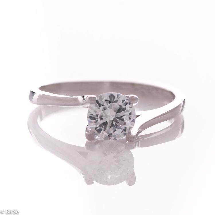 Silver Ring - Zirconi