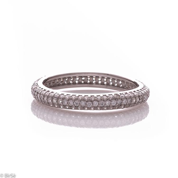 Silver Ring - Zirconi