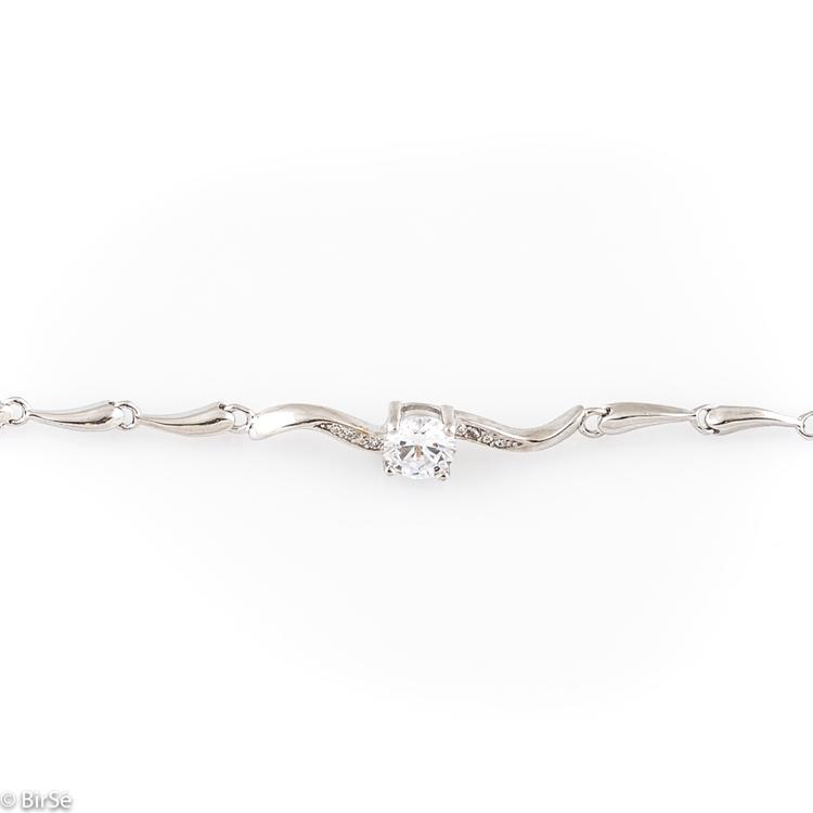 Silver bracelet - Zircon 