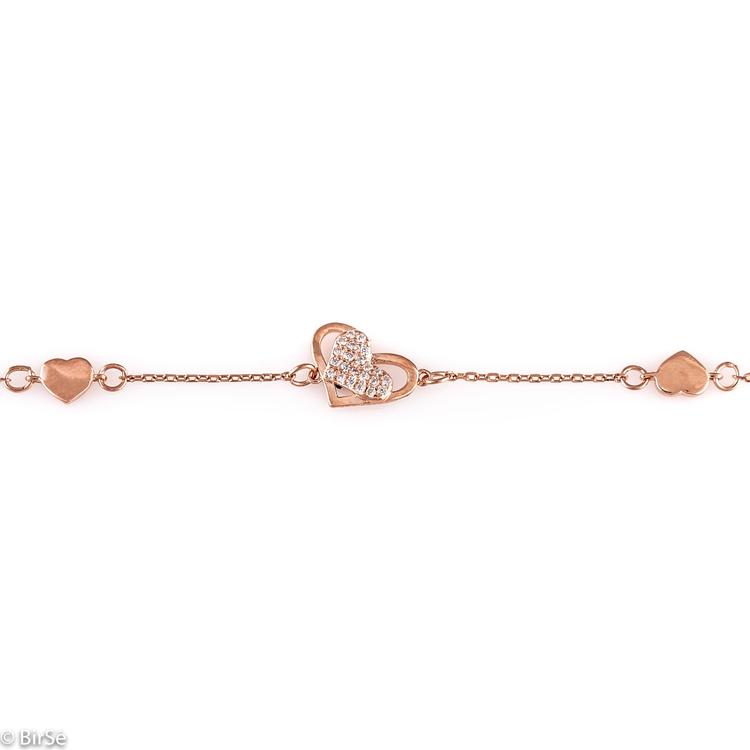 Silver bracelet - Heart 