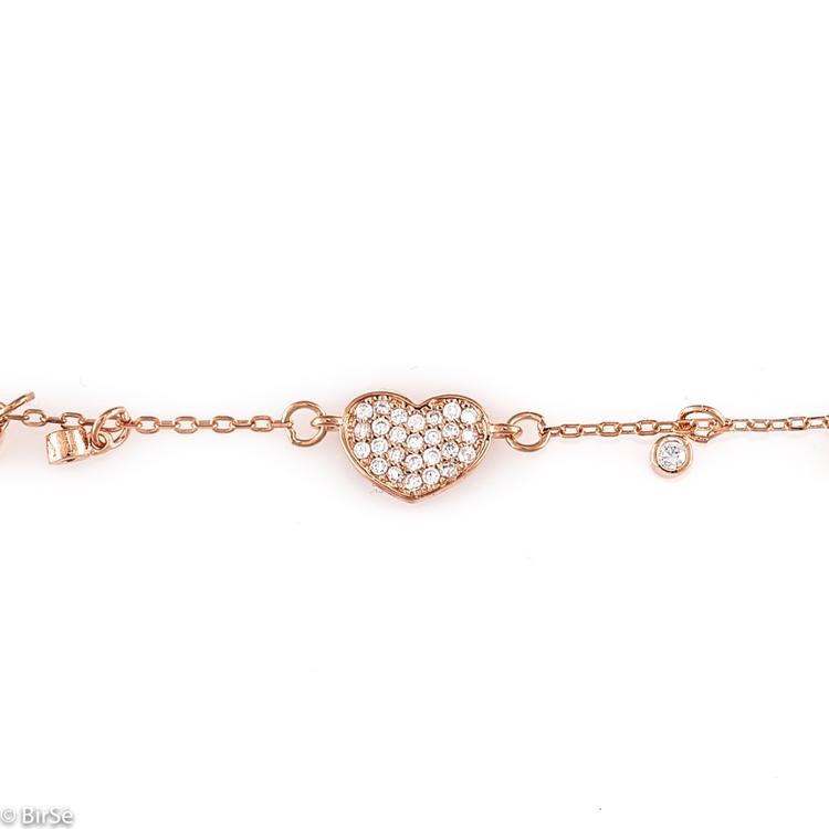 Silver bracelet - Heart 156