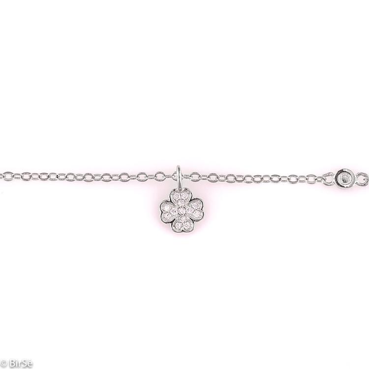 Silver bracelet - Clover 169