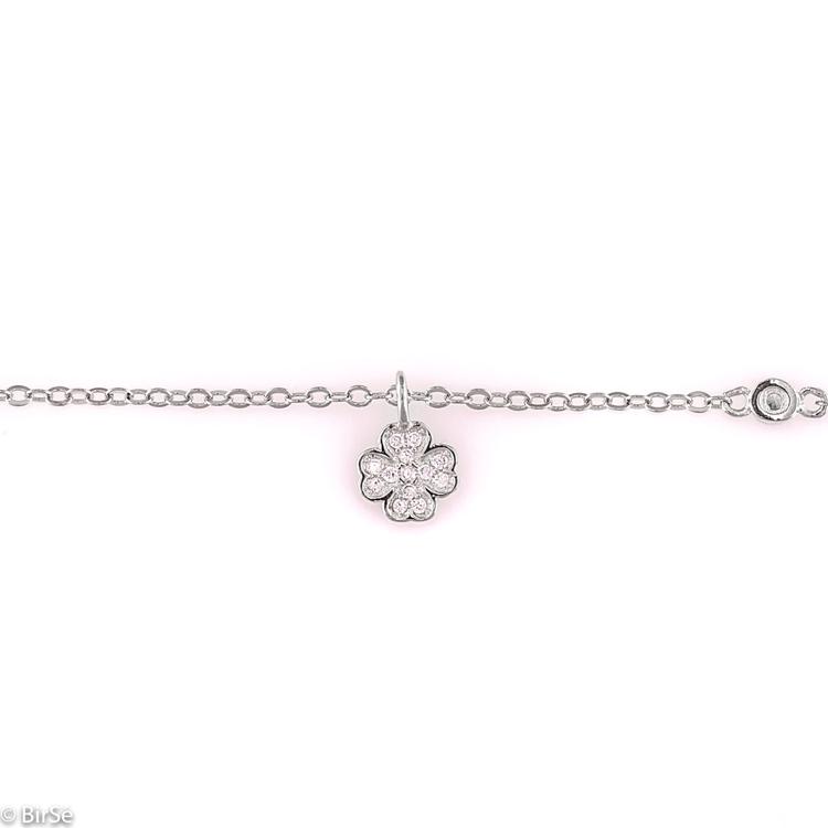 Silver bracelet - Clover 169