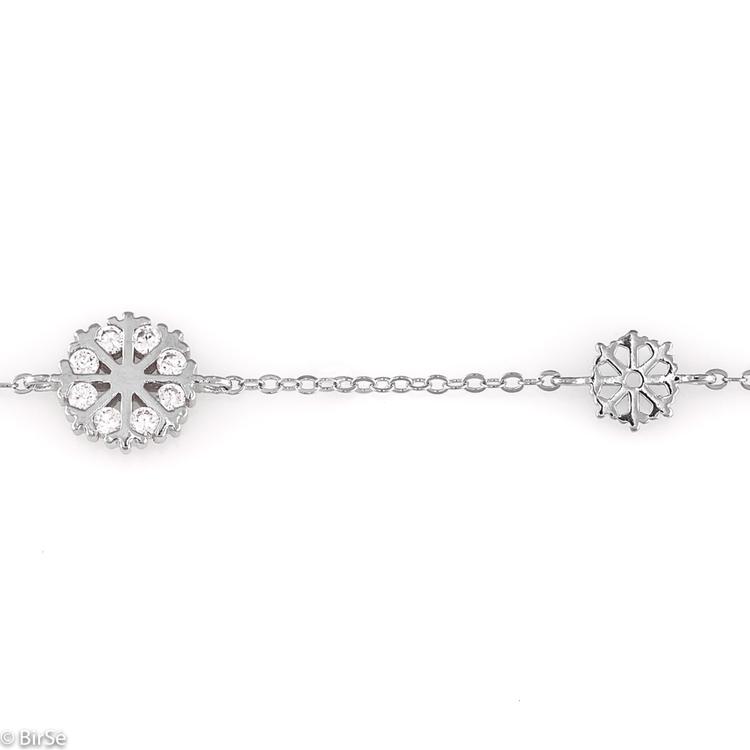 Silver bracelet - Snowflake 170