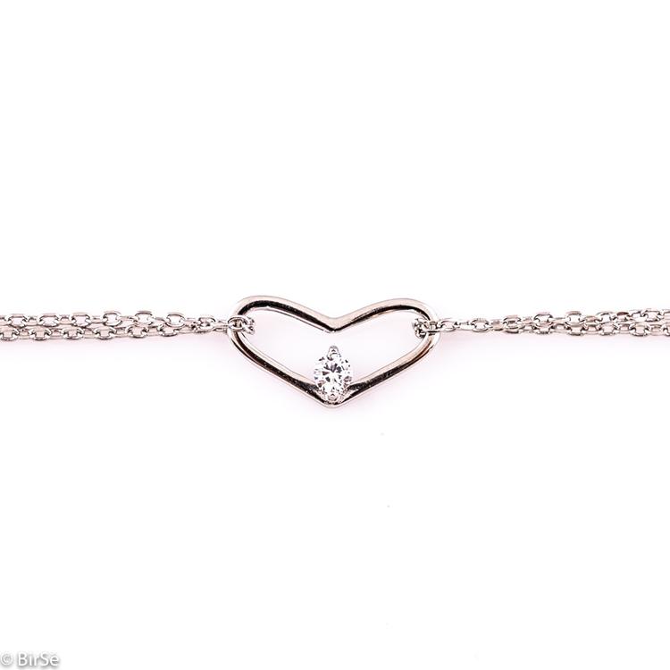 Silver bracelet - Heart