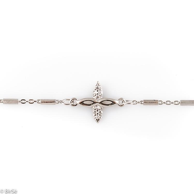 Silver bracelet - Flower 51