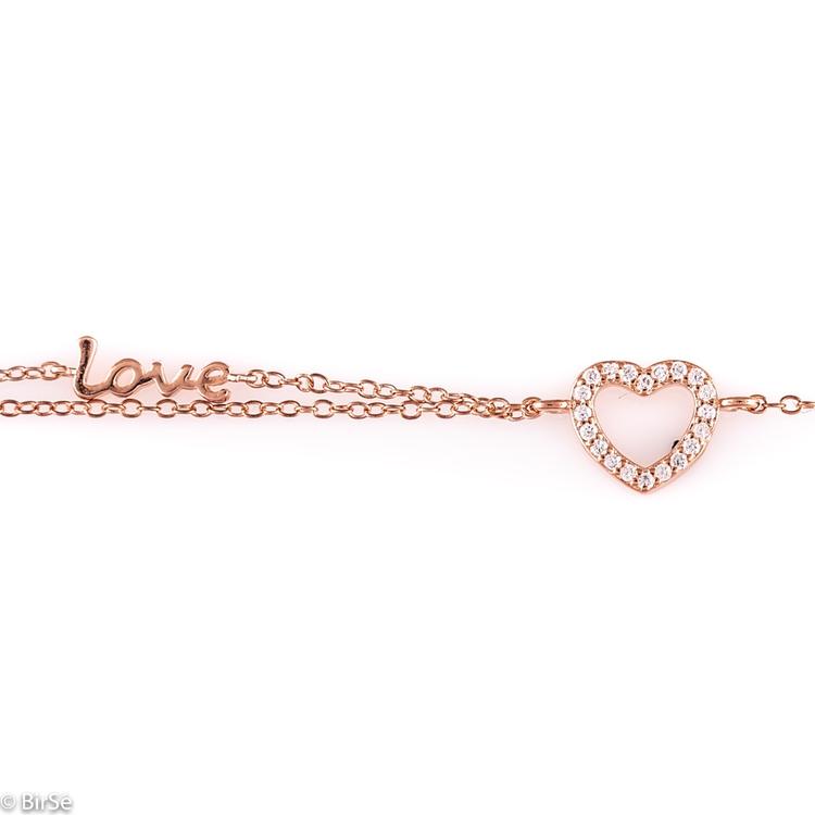 Silver bracelet - Heart 