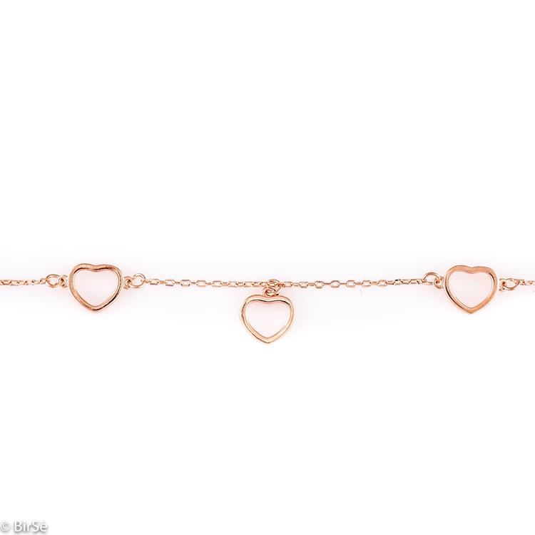 Silver Bracelet - Hearts