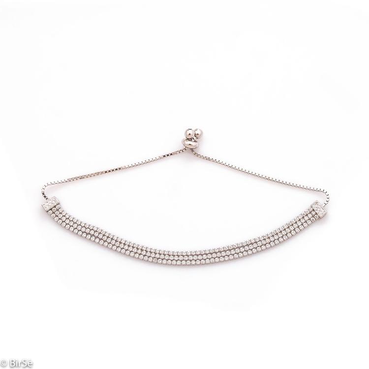 Silver bracelet - Zirconi