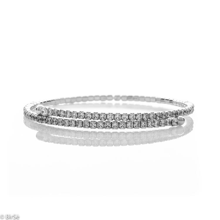 Silver bracelet - Zirconi