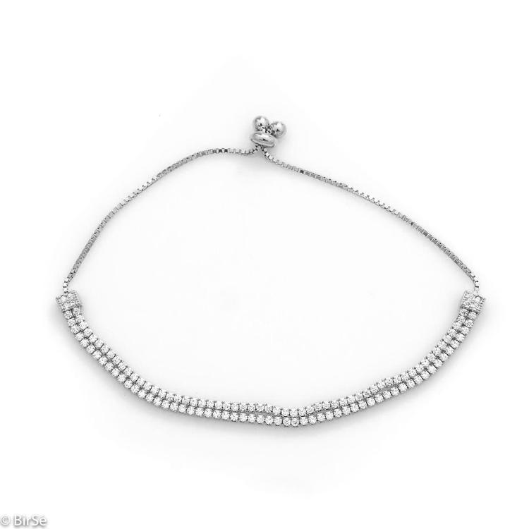 Silver bracelet - Zirconi