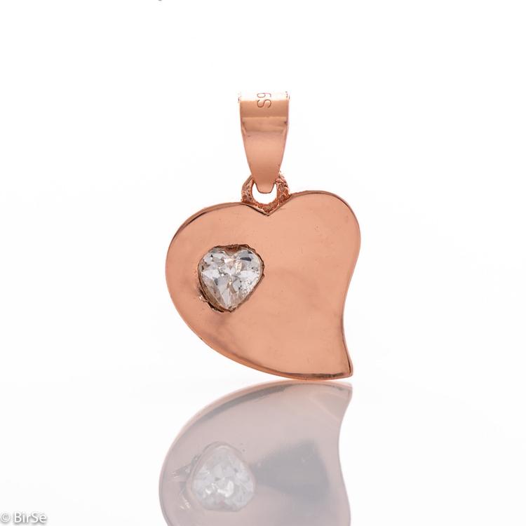 Silver pendant - Heart