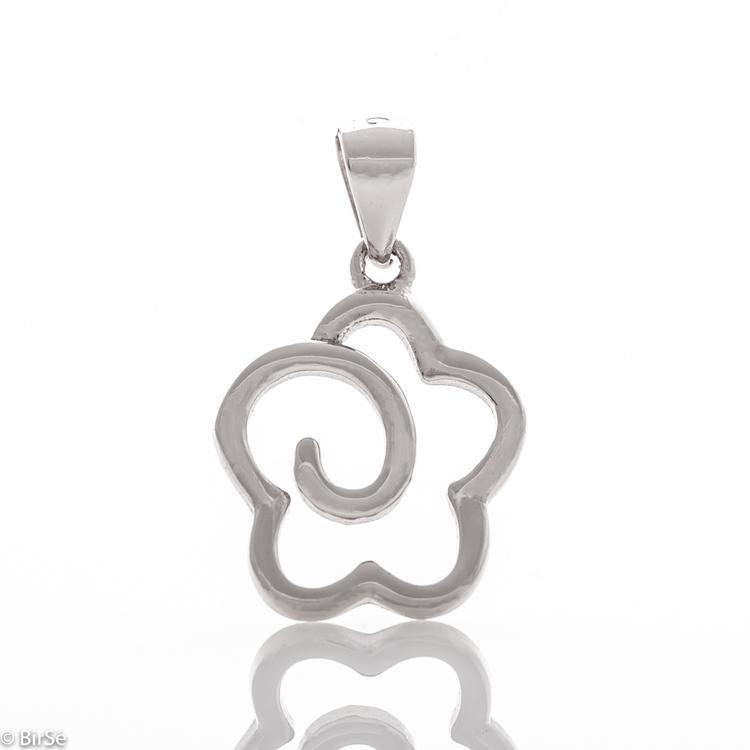 Silver pendant - Flower