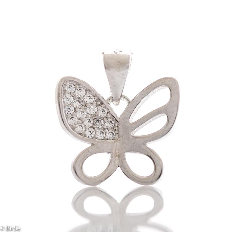 Silver pendant - Butterfly