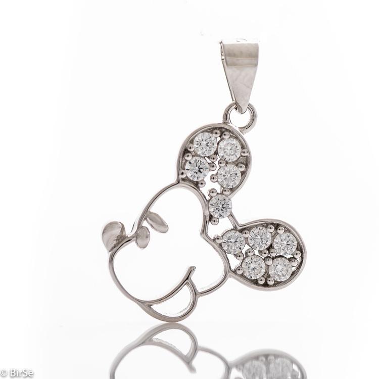 Silver pendant - Minion Mickey