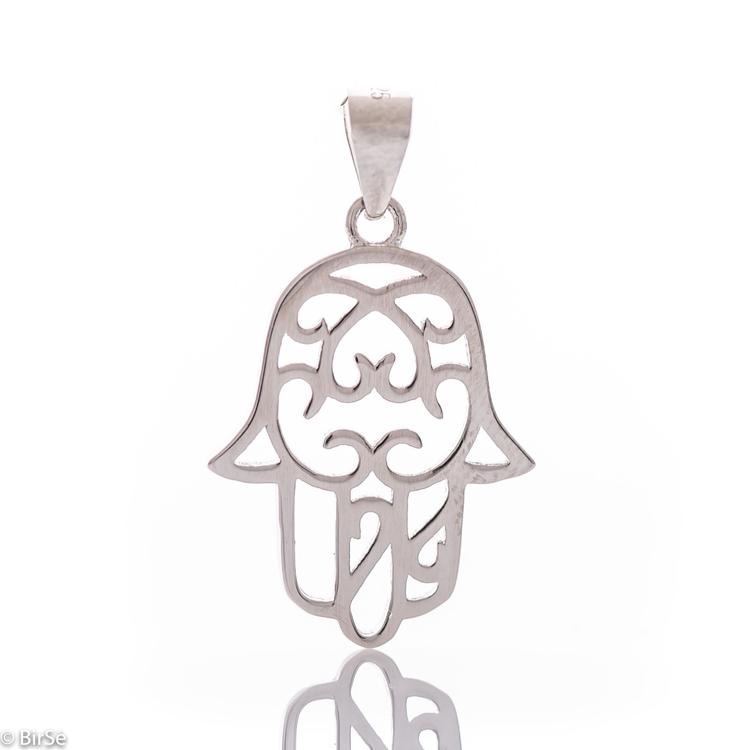 Silver Pendant - Hand of Fatima