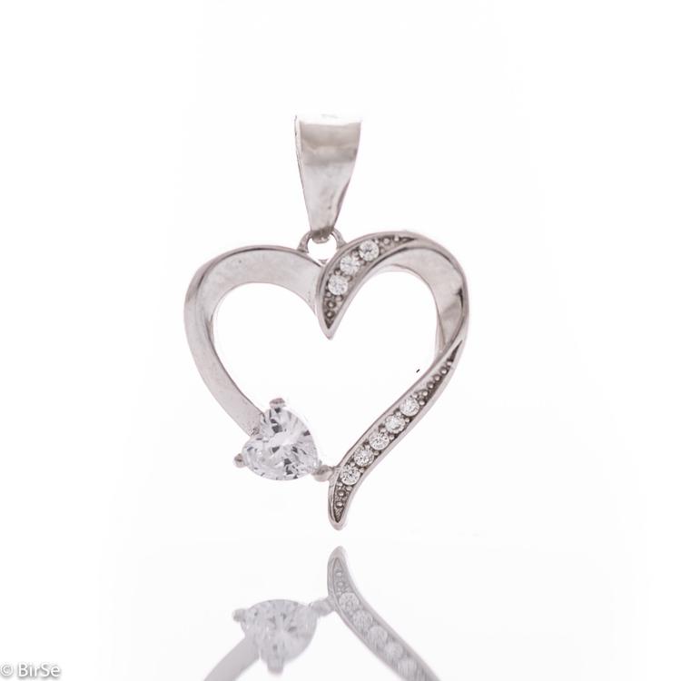 Silver pendant - Heart