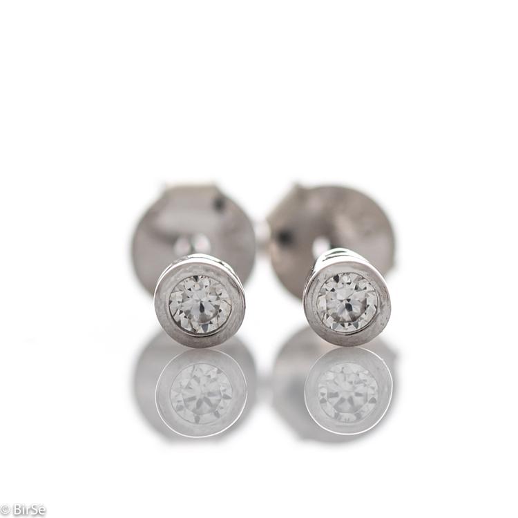 Silver earrings