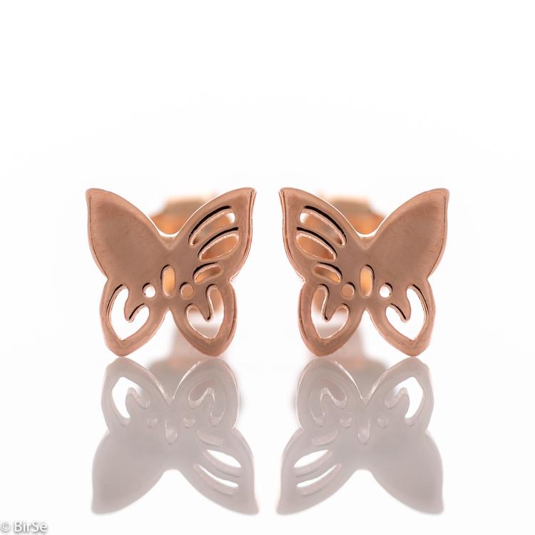 Silver earrings - Butterflies