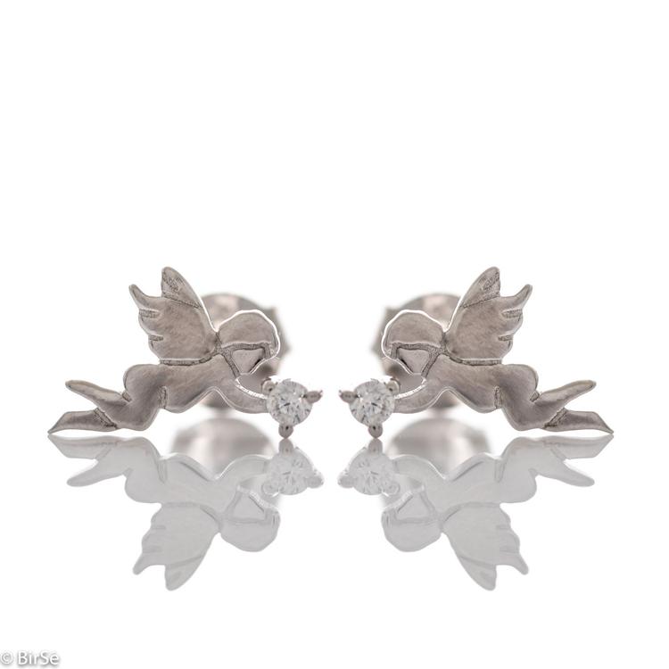 Silver earrings - Angels