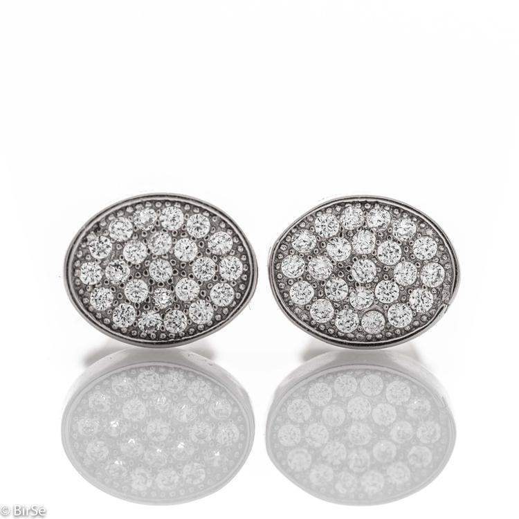 Silver earrings