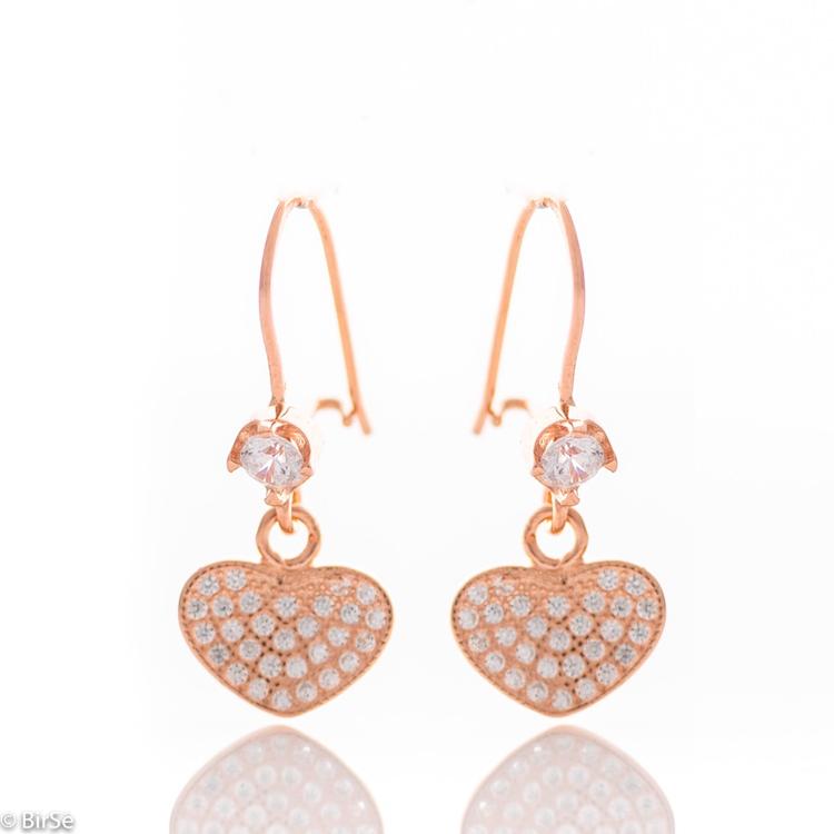 Silver Earrings - Hearts