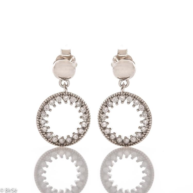 Silver earrings