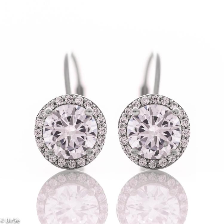 Silver earrings - Zirconi