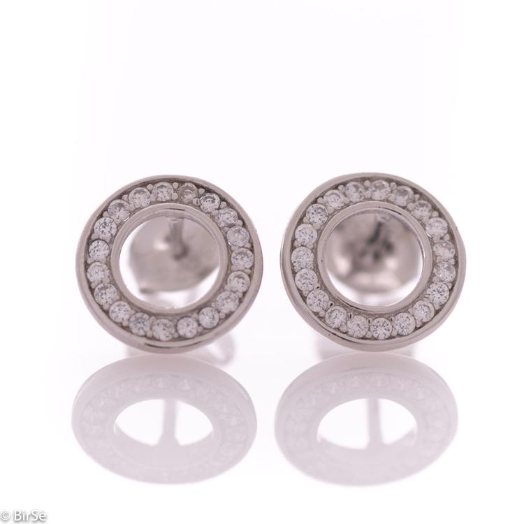 Silver earrings