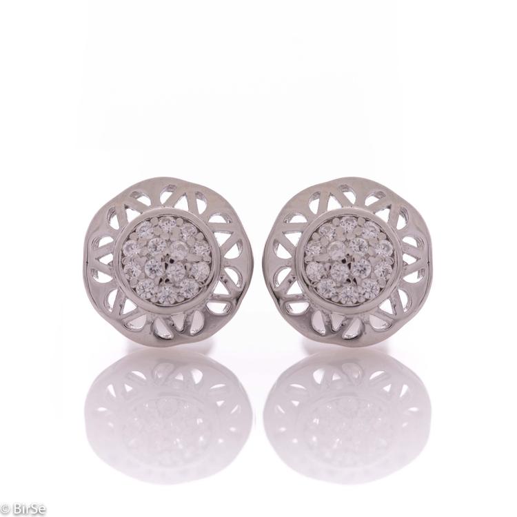 Silver earrings