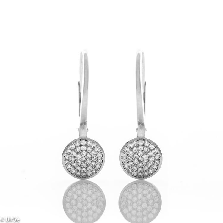 Silver earrings - Zirconi