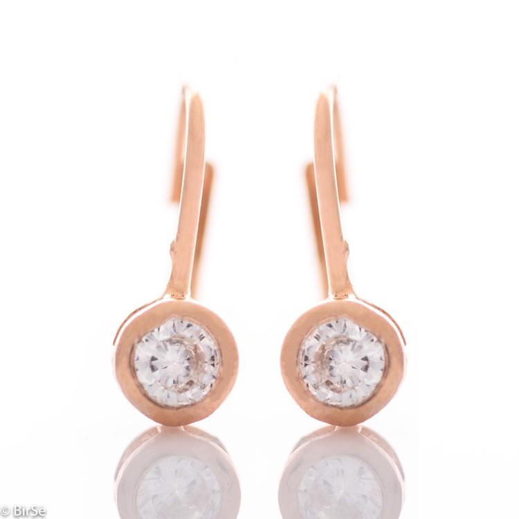 Silver earrings - Zircon