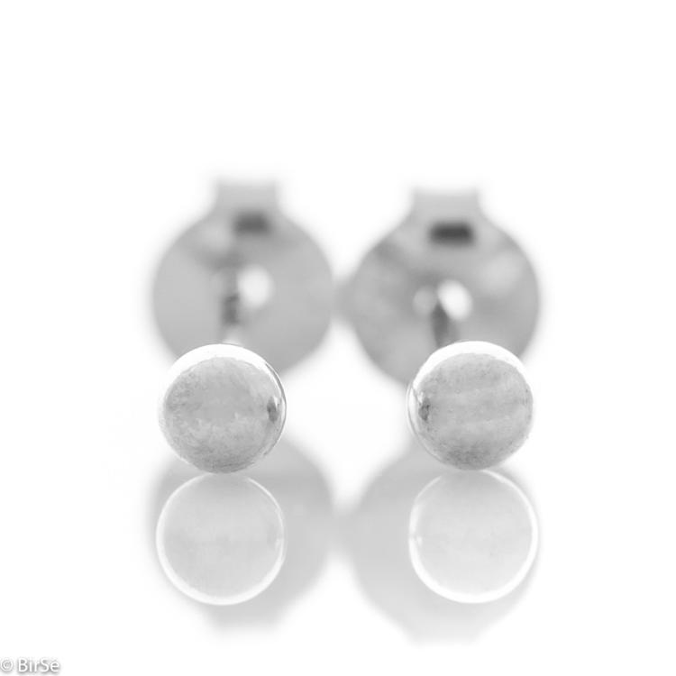 Silver Earrings - Mini Balls