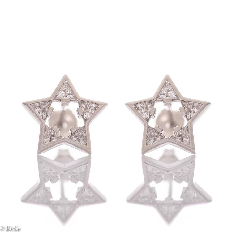 Silver earrings - Stars