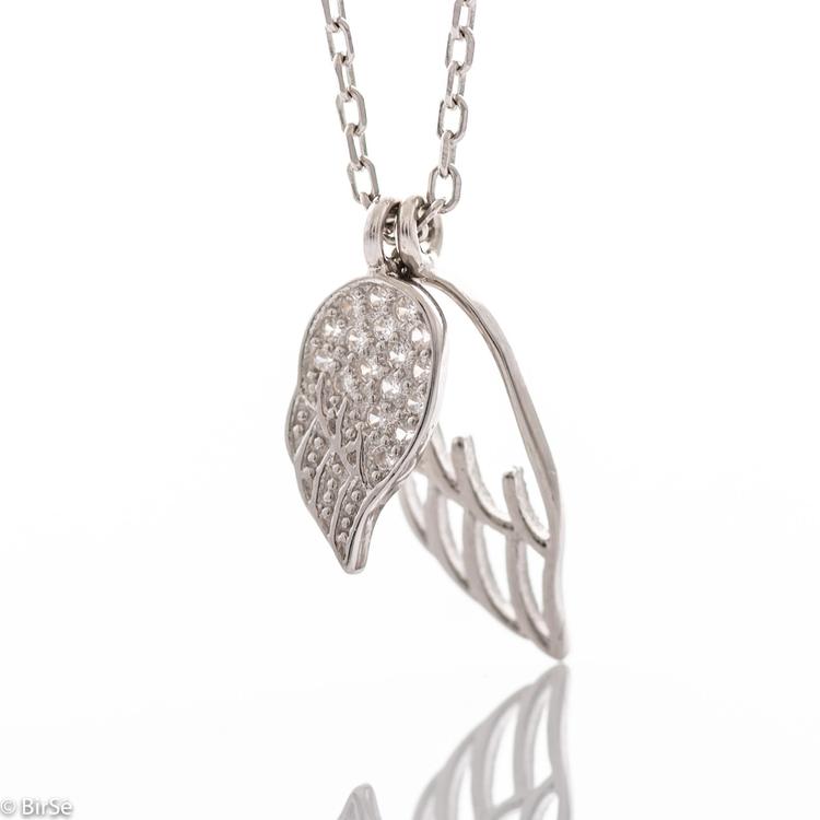 Silver necklace - Angel wings