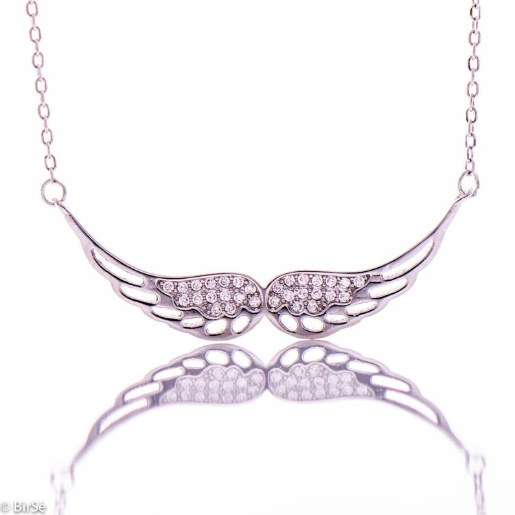 Silver necklace - Angel wings