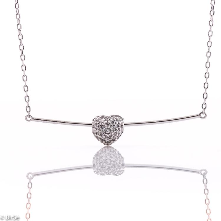 Silver necklace - Heart