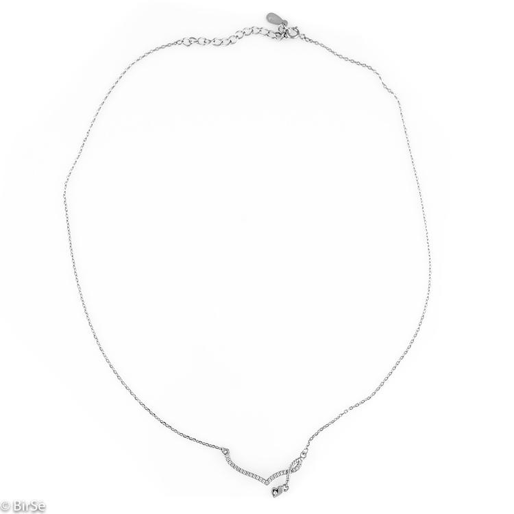 Silver necklace 354